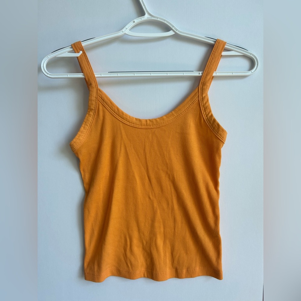 Wild Fable Orange Ribbed Tank Top
